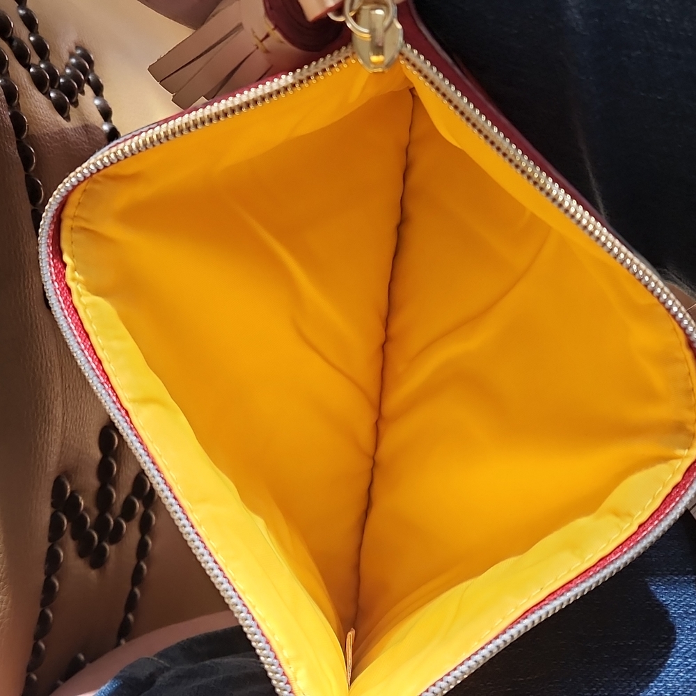 NWOT Dooney & Bourke Rose And Tassel Cosmetic Pouch - Picture 6 of 7